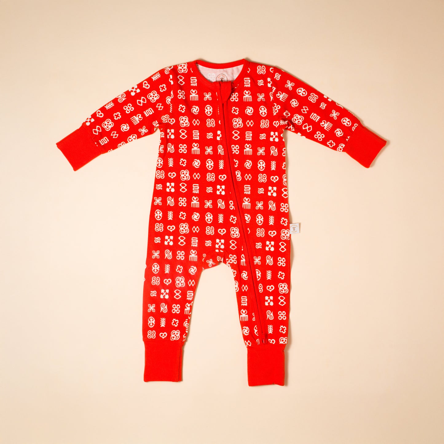 RED UPENDO ROMPER