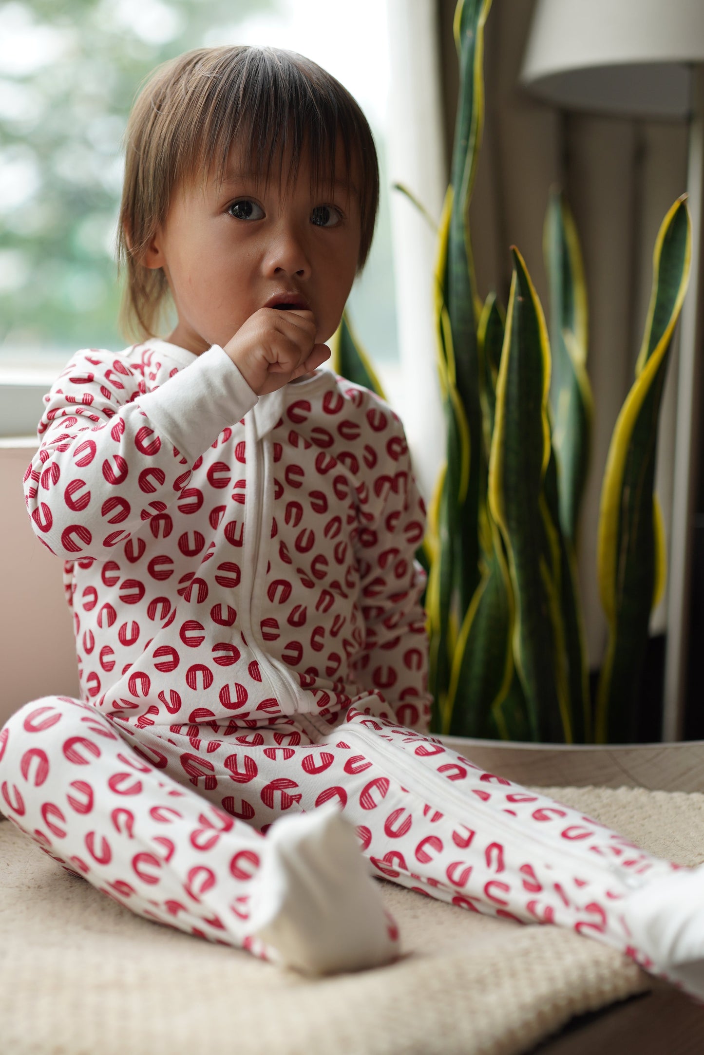 RED KAHAWA ROMPER