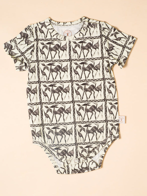 Kanga Short-Sleeved Bodysuit