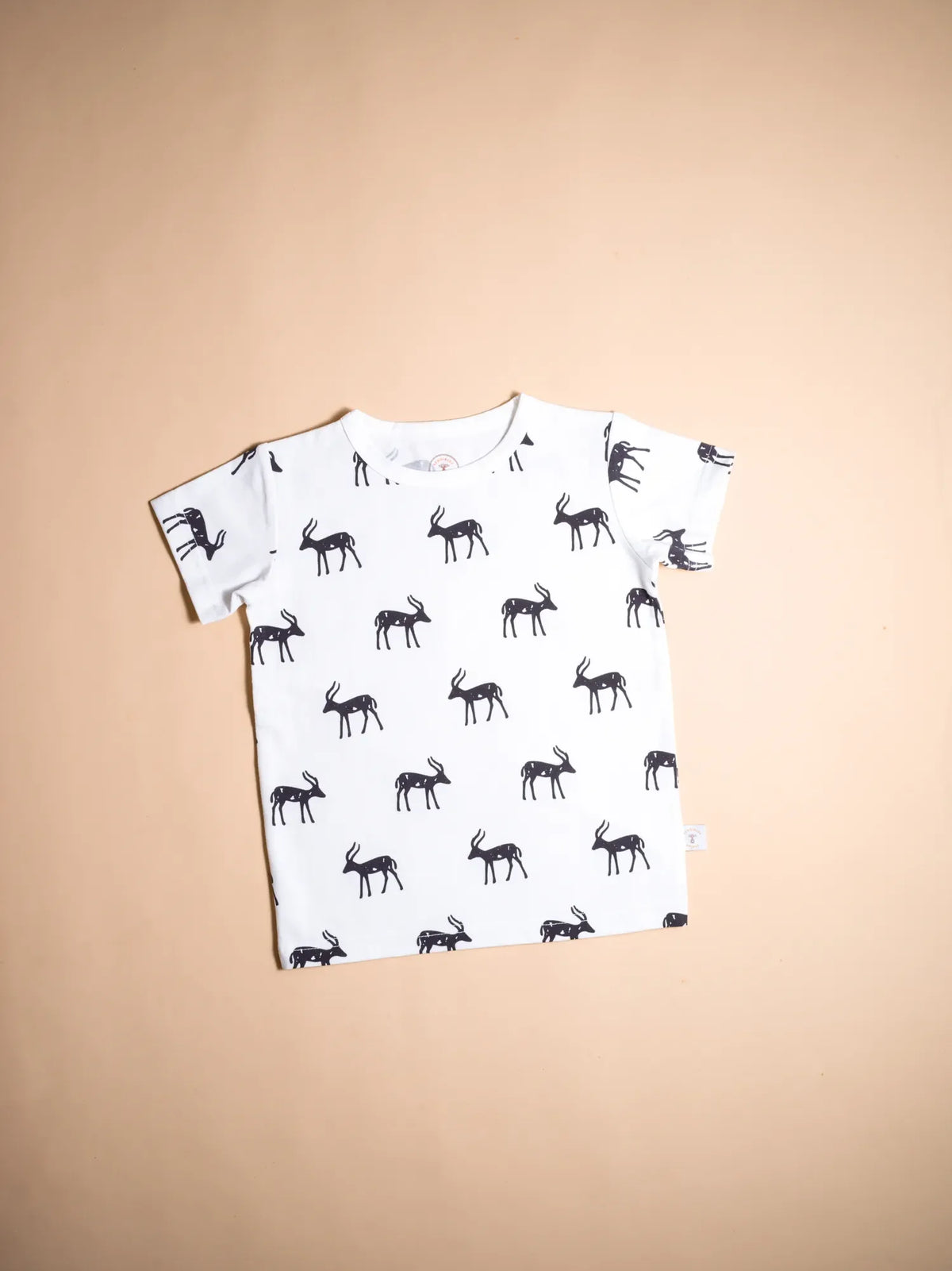 KendiKids Imani Set — kudu print in navy on white