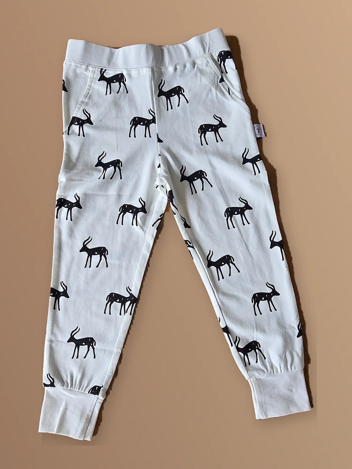 KendiKids Imani Set — kudu print in navy on white