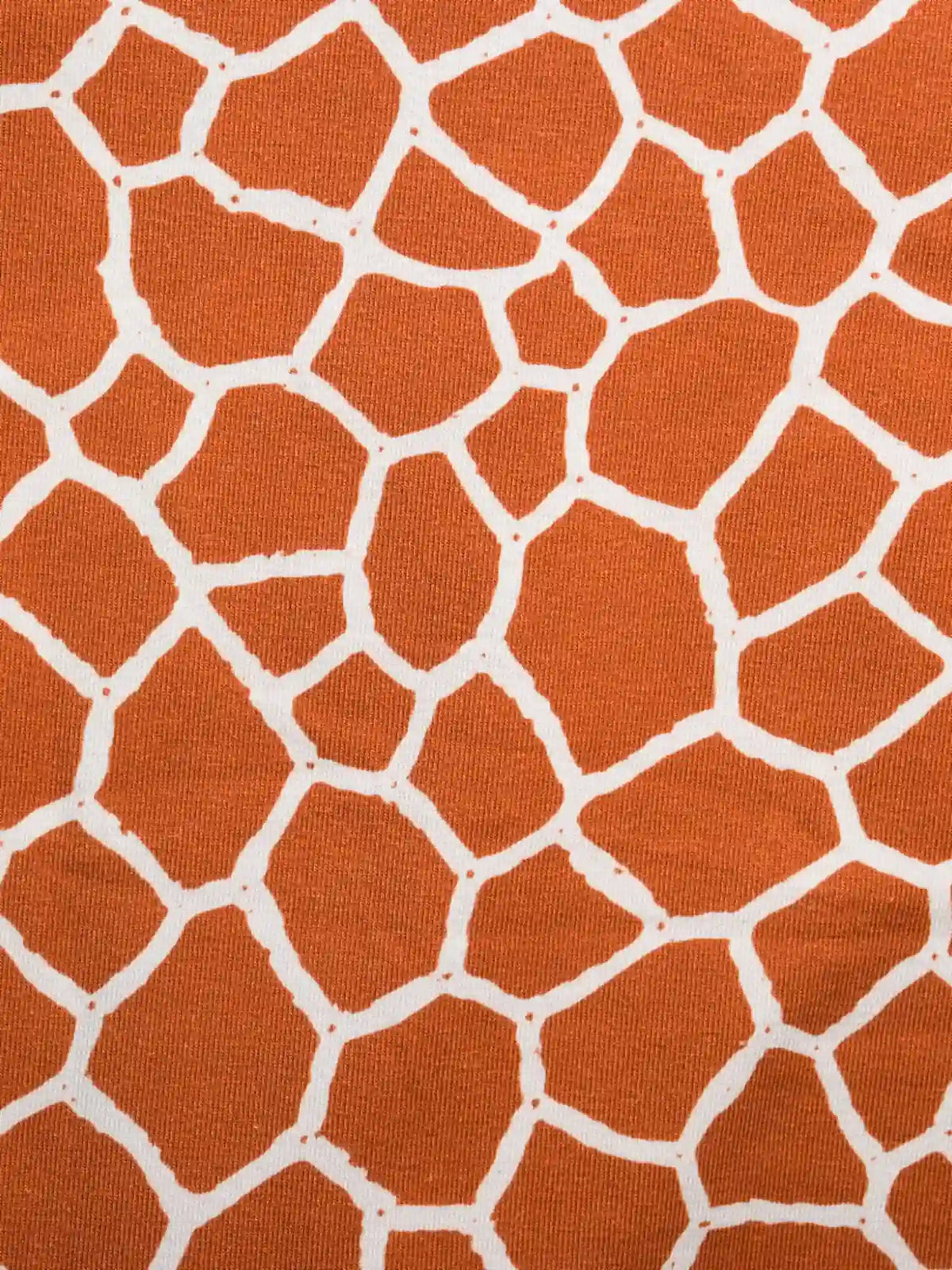 Twiga print detail — giraffe print in burnt orange